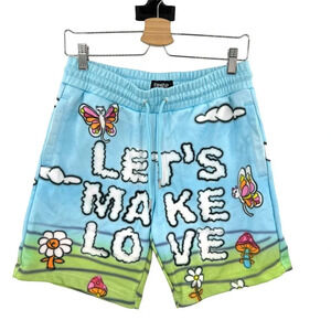 Ripndip Blue and Green Graphic Shorts